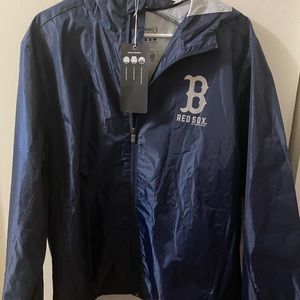 ‘47 Brand Navy blue packable rain jacket
